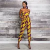 Mode Dames 2021 S Afrikaanse kleding Ankara Stijl DIY Bandage Robe Africaine Dashiki Jumpsuit etnische sexy jurken voor vrouwen