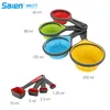 Scolapasta pieghevoli Set in silicone da 11 pezzi Cucina da campo Include 1 filtro da 6 quarti sopra il lavandino, 2 filtri da 4 quarti e 8 pezzi M258T