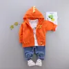 Clothing Sets Baby Girl Designer Clothes Cartoon Cardigan Coat + T-shirt Pants Infant Outfits Kids Bebes Jogging Suits Tracksuits