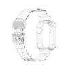 Glacier Series Kleurrijke TPU Sportriemen voor Apple Horloge Iwatch 6 5 4 3 2 1 SE 38 / 40mm 42 / 44mm Beschermhoes Vervanging Bracelet Bands