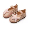 2021 Nuove scarpe per bambini con suola morbida Scarpe da principessa per bambine Scarpe singole per bambini chaussure fille Nero Rosa Bianco 1 2 3 4 5 6T X0703