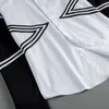 Marka paski koszule mężczyźni z długim rękawem Casual Slim Koszula Mężczyzna Biznesowy Formalny Sukienka Koszule Tuxedo Dinner Stage Star Chemise Homme 210527