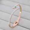 Braccialetti del serpente punk per le donne delle ragazze del braccialetto del braccialetto del bracciale del bracciale del bracciale in acciaio in acciaio in acciaio