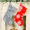 Juldekoration Festlig plysch Snowflake Socks Xmas Tree Hänge Hem Hotel ShoppingMall ZC702