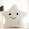 40cm Creative Music Colorful Light Pillow Five-Pointed Star Plush Toy Birthday Gift