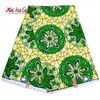 XIAOHUAGUA Cire Tissu Africain Vert Polyester Ankara Traditionnel Batik Haute Qualité Couture Robes de Fête Pour Femmes FP6420 210702