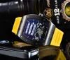 2020 hommes montre montre de luxe noir couleur bracelet en Silicone créateur de mode montre Sport Quartz analogique horloge Relogio Masculino