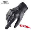 Berik Motorcycle Waterdichte Moto Lederen Motocross Riding Handschoenen Volledige Vinger Zwarte Zomer