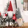 手作り10クリスマスPC DHLスウェーデンのGNOMEスカンジナビアントムテサンタニースノルディック豪華なエルフトイテーブル飾りクリスマスツリーの装飾