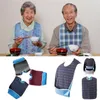 방수 턱받이 대형 식사 천으로 보호자 분리 가능한 장애 원조 옷 쿡 공구 격자 무늬 앞치마 스카프