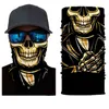 3D Bandana Mascarillas Respirável Caminhadas Magic Scarf Buffs Balaclava Neck Warmer Gaiter Face Shield Homens Halloween Headband Máscara Y1229