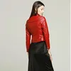 OLOMM OC NF7006E Women's Clothing Fake Leather Matte Coat Top Quality DHL 211007