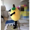 Performance Amarelo Mascote de limão Fantas