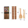 Mats & Pads 5Pcs/Set DIY Natural Wooden Onigiri Maker Mold Rice Roll Cooking Tools