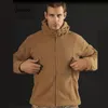 冬の暖かいフリースの戦術ジャケットの男性の軍事的な防風厚さのマルチポケットカジュアルパーカーコート服メンズ