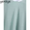 Vintage Light Green Long Knit Cardigan Women Sleeve Open Stitch Casual Loose Outerwear Plus Size 210514