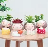 Succulent Plants Planter European Style Flower Mini Cactus Pot Christmas Wedding Home Decoration Decor Craft