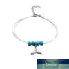 Nova imagem Cor Multi-camada Estrela do mar Sereia Cauda Frisada Peixe Fines Bohemian Personalidade Feminino Anklet Pulseira