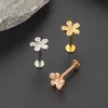 JunlowPy 16G kirurgiska stål läppstift Labret ringar öron brosk stud för män kvinnor CZ Helix Tragus Sexiga piercing smycken 50pcs