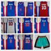 Retro Grant 33 Hill Jersey Baloncesto Dennis 10 Rodman Isiah 11 Thomas Chauncey 1 Billups Ben 3 Wallace Rasheed 30 Wallace Jerseys