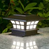 Kaffekolonnhuvud bly Solar Lamp Sun Lights Outdoor Lighting IP65 Vattentäta dekorativa vägglampor Garden Post Cap Staket Ljus C4067296