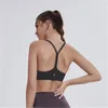 Yoga Outfit Lu-43 med Fitness Sport Bra Snabbtorkande Sweat-Absorbent Andningsbar Casual Ärmlös Blus