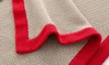 Diseñador de lujo Mantas de bebé con letra bordado primavera recién nacido súper suave swaddle wrap wrap inactivo dormir algodón bebé