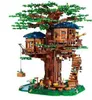 1013 PCS Tüm Seasons Treehouse City Yapı Taşları Yaratıcı Ağaç Ev Odası Ev Tuğlaları Çocuk Çocuk Oyuncakları DIY Hediyesi Y220214175E