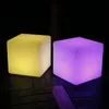 Kampmeubilair Verkoopverlichting Cube Creative Bar Stool Remote Control 7 kleurrijke lichten USB -oplaadkast alleen Bar Stool