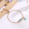 2021 Turco Lucky Blue Crystal Mal Eye Bracelets para Mulheres Handmade Gold Chains Moda Jóias Bracelete Mulher Jóias