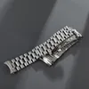 Watch Bands 13mm 17mm 20mm 21mm Solid Stainless Steel Jubilee Curved End Strap Band Fit For221a