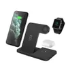 3 in 1 Qi Foldable Wireless Charging Dock Station 15W Fast Charger Stand for Apple Watch 6 5 4 2 AirPods Pro iPhone 12 11 XS XR X 8 Chargers Fit Samsung S10 Note 10