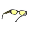 Vintage Rectangle lunettes De soleil femmes hommes jaune lentille lunettes De soleil 2021 mode conduite lunettes femmes nuances Gafas De Sol Mujer