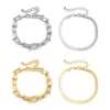 Link, Chain X7YA Metal Style Micro-inlaid Zircon Bracelet Vibrato With The Same Temperament Female Exquisite Jewelry