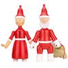 Nordic Decorative Santa Claus Wooden Figurine Kids Bedroom Living Room Home Decoration Accessories Ornaments Holiday Gift