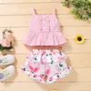 Girls Clothes 2t Girl Skirt Set Summer toddler clothing sets 1 to 4T conjunto corto dos piezas306y