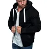 Heren Hoodies Sweatshirts Nibesser 2021 Rits Hoodie Mannen Mode Sweatshirt Effen Kleur Mens Hoody Comfortabel