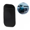 Alfombrilla adhesiva antideslizante, almohadilla antideslizante pequeña, soporte para teléfono móvil para salpicadero de coche, negro transparente