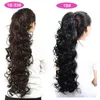 USMEI 32 inches Long curly Claw Clip tail Fake Hair Extensions False Hair Tails Horse Tress Synthetic Hairpieces 2101089711044