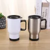 Tumblers 450ml Vacuum cup DIY Sublimation travel mug Printing Beer Coffee Mugs By sea 2 style Drinkware T2I52324