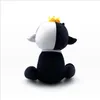 25 cm Nouveau Ranboo Sit en peluche jouet noir et blanc Doll Lamb Garçons filles Toys 233M9581764