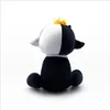 25 cm Nouveau Ranboo Sit en peluche jouet noir et blanc Doll d'agneau enfants garçons filles de Noël Toys249t7074873