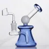 Hosahs Set Tips Mini Beaker Bongs Water Pipe Portable Hookah Oil Burner Glass Bubbler