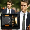 Orologi da polso Orologio da uomo Luxury Business Fashion Orologio al quarzo Cinturino in pelle Orologio da polso Confezione regalo Bracciale Set Relogio Masculino