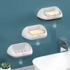 Portable Soap Dishes Stand Shower Holder Plastic Storage Rack For Bathroom Drain Pan Design Accessories Sets 210423