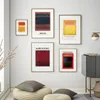 Dipinti Mark Rothko famoso Multicolore Abstract Wall Art Canvas Piccole poster e stampe per la galleria del soggiorno decorazioni per la casa