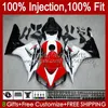 100%Fit Injection mold For HONDA Body CBR 1000 RR CC 1000RR 1000CC 06-07 Bodywork 59No.14 CBR1000 RR CBR1000RR 06 07 CBR1000-RR 2006 2007 OEM Fairing Kit white red stock