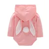 INS Baby Rabbit Pagliaccetto con cappuccio Bunny Ear Tute pasquali Maniche lunghe Pagliaccetti per bambini M4038