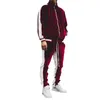 Erkekler Joggers Suit Setleri Altın Kadife Eşofman Adam Marka Bahar Sonbahar Spor Takım Elbise Erkek Hoodies + Pantolon Sıcak Spor Giyim 210722