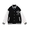 Männer Jacken Hip Hop Baseball Jacke Mantel Männer Frauen Paar Brief Ärmel Patchwork Übergroße Streetwear Bomber Varisty College Mode